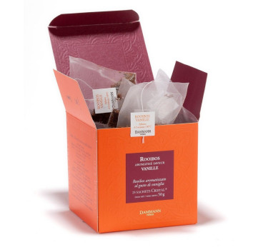 Rooibos Parfumé Vanille - 25 Sachets Cristal Dammann Frères