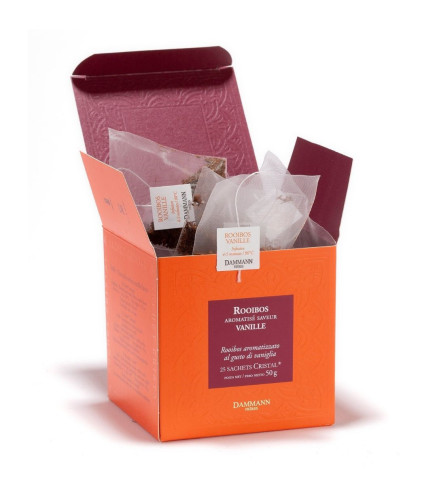 Rooibos Parfumé Vanille - 25 Sachets Cristal Dammann Frères