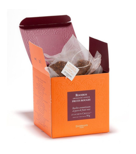 Rooibos Fruits Rouges – Dammann Frères, 25 sachets Cristal®