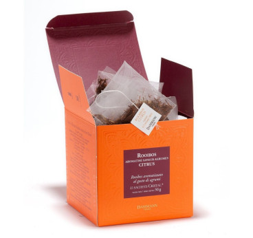 Rooibos Parfumé Citrus - 25 Sachets Cristal Dammann Frères