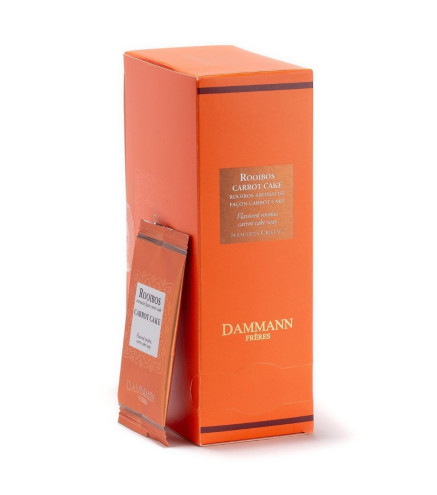 Rooibos Carrot Cake – Dammann Frères, 24 sachets Cristal® enveloppés