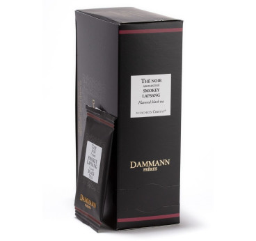 Smokey Lapsang – Thé noir fumé Dammann Frères, 24 sachets Cristal® enveloppés