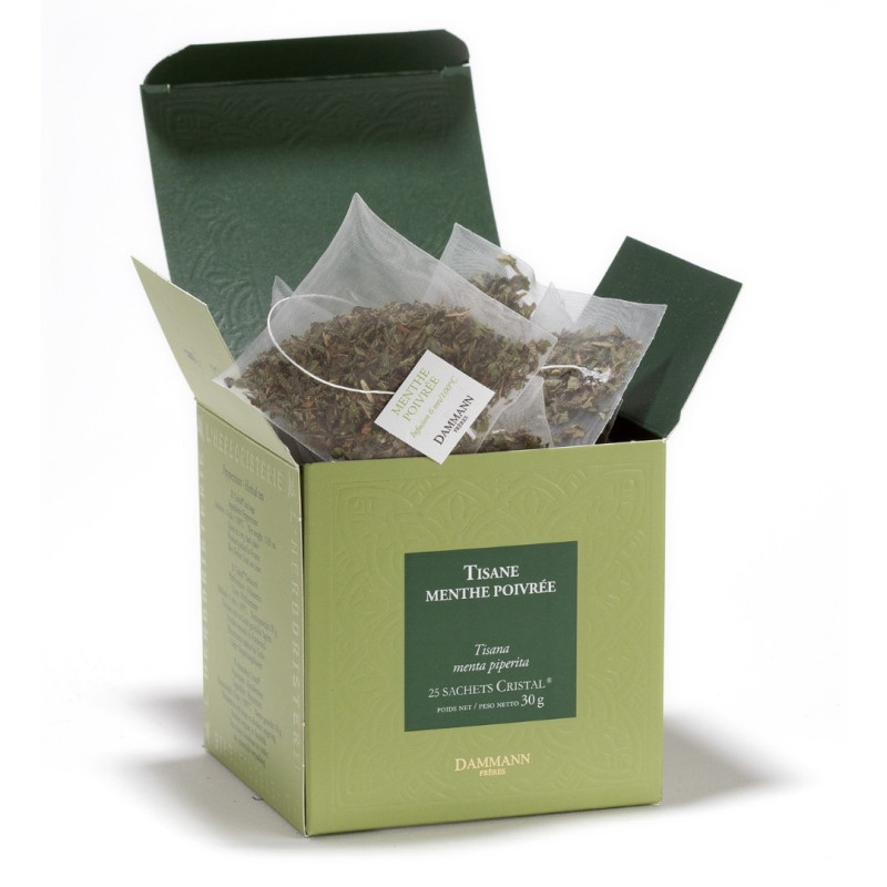 Tisane Menthe Poivrée - 25 Sachets Cristal