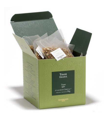Tisane Tilleul - 25 Sachets Cristal Dammann Frères