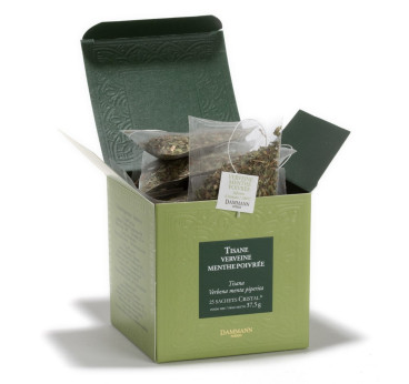Tisane Verveine / Menthe - 25 Sachets Cristal - Dammann Frères
