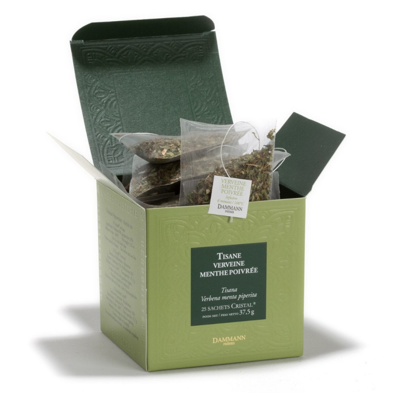 Tisane Verveine / Menthe - 25 Sachets Cristal Tisane Verveine / Menthe - 25 Sachets Cristal
