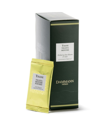 Tisane Tilleul Menthe - 24 Sachets Cristal Suremballés Dammann Frères