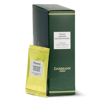 Tisane Menthe Verveine - 24 Sachets Cristal Suremballés Dammann Frères
