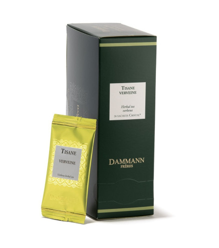 Verveine – Tisane Dammann Frères, 24 sachets Cristal® enveloppés