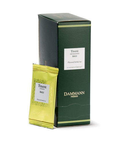 Tisane Bali – Dammann Frères, 24 sachets Cristal® enveloppés