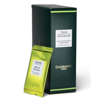 Infusion Fruits Rouges – Dammann Frères, 24 sachets Cristal® enveloppés