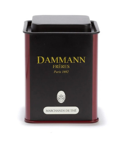 Boîte à thé vide Marchands de Thé – Dammann Frères, 100 g