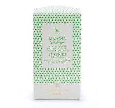 Thé Vert du Japon - Matcha Tradition - 15 Sticks - Dammann Frères