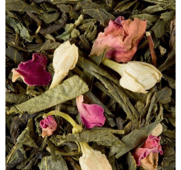 Bali Dammann Frères – Thé vert litchi rose jasmin en vrac