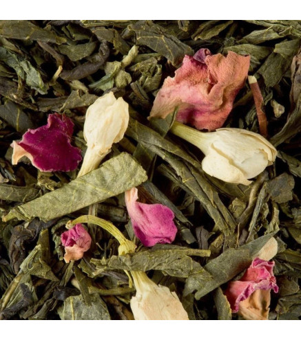 Bali Dammann Frères – Thé vert litchi rose jasmin en vrac