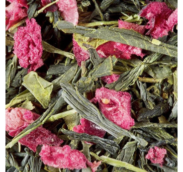 Fraise Pistache Dammann Frères – Thé vert gourmand en vrac