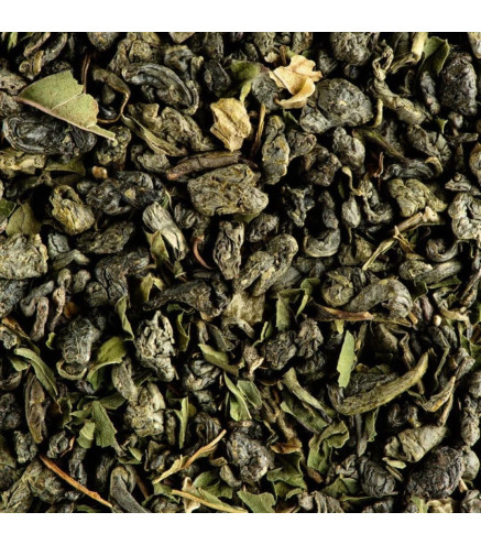 Minty Tea Dammann Frères – Thé vert Gunpowder à la menthe en vrac