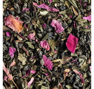 Soupir d’Orient Dammann Frères – Thé vert menthe et rose en vrac