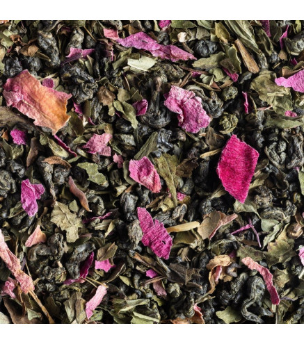 Soupir d’Orient Dammann Frères – Thé vert menthe et rose en vrac