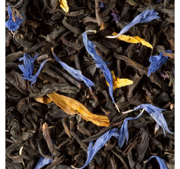 Jardin Bleu Dammann Frères – Thé noir fraise et rhubarbe