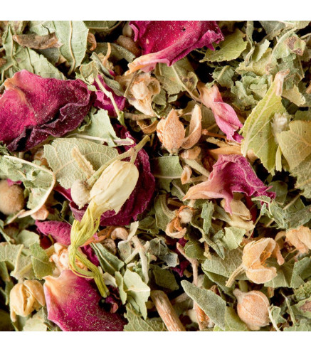 Tisane Bali Dammann Frères – Infusion Litchi, Pêche et Rose