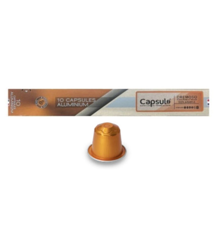 Capsules Cremoso Capsulo x10 – Arabica Compatible Nespresso
