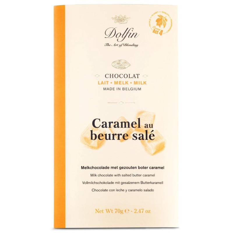 Tablette Lait - Caramel Beurre Salé - Dolfin Tablette Lait - Caramel Beurre Salé - Dolfin