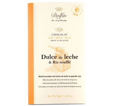Tablette Chocolat au Lait - Dulce de Leche et Riz Soufflé - Dolfin