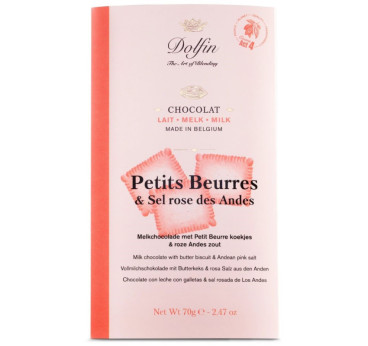 Tablette Lait - Petits Beurre et Sel Rose des Andes - Dolfin