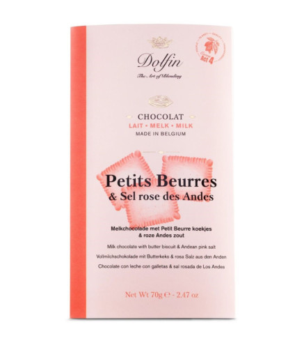 Tablette Lait - Petits Beurre et Sel Rose des Andes - Dolfin