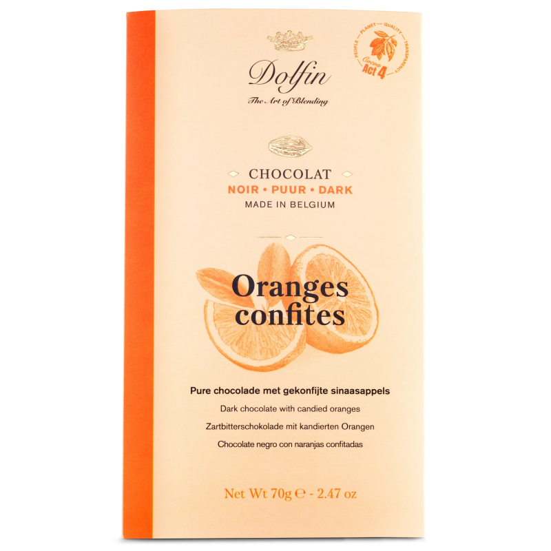 Tablette Noir - Oranges Confites - Dolfin