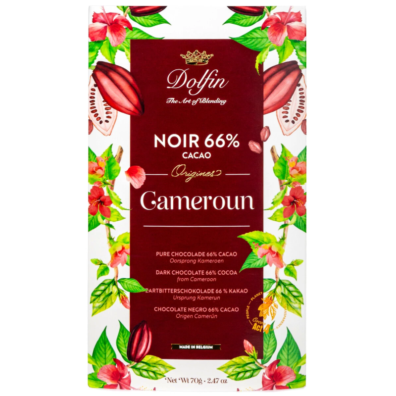 Tablette Noir - Cameroun 66% - Dolfin