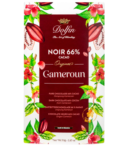 Chocolat Noir Cameroun 66 % 70 g | Dolfin Origines