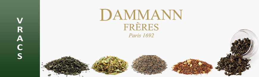 Grand choix de thés en vrac Dammann Frères chez Secret des Arômes